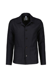 Overshirt aus Schurwolle - P - Blau