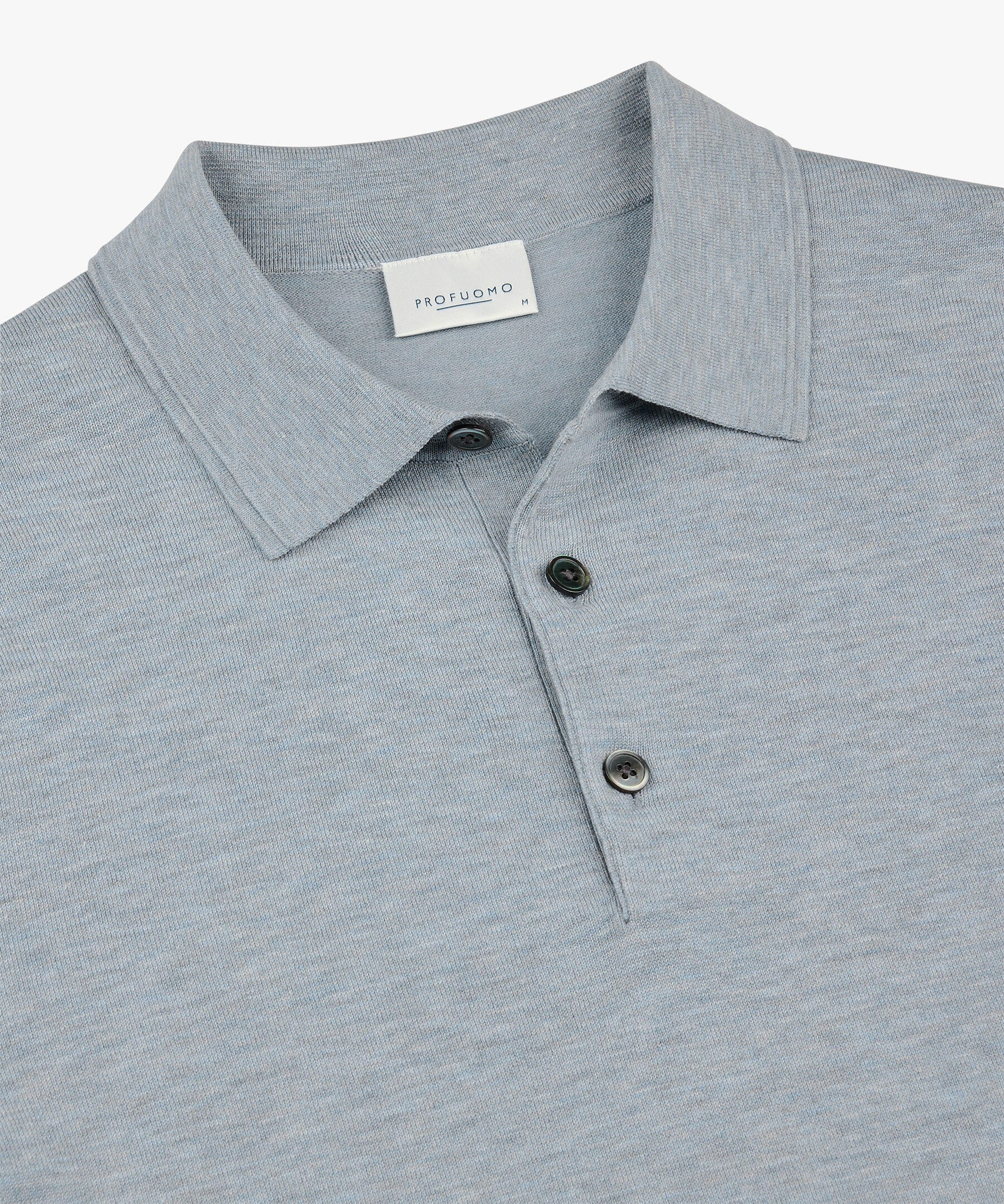 Poloshirt  Regular Fit aus Lyocell - M - Grau