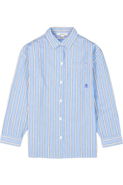 Bluse gestreift - 3702 - Blau