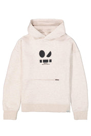 Sweathoodie mit Print - 1464 - Creme