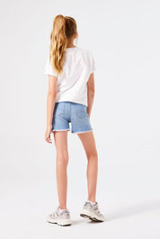 Jeansshorts Slim Fit - 5198 - Blau