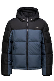 Winterjacke gesteppt mit Kapuze - 9188-midnight haze - Blau