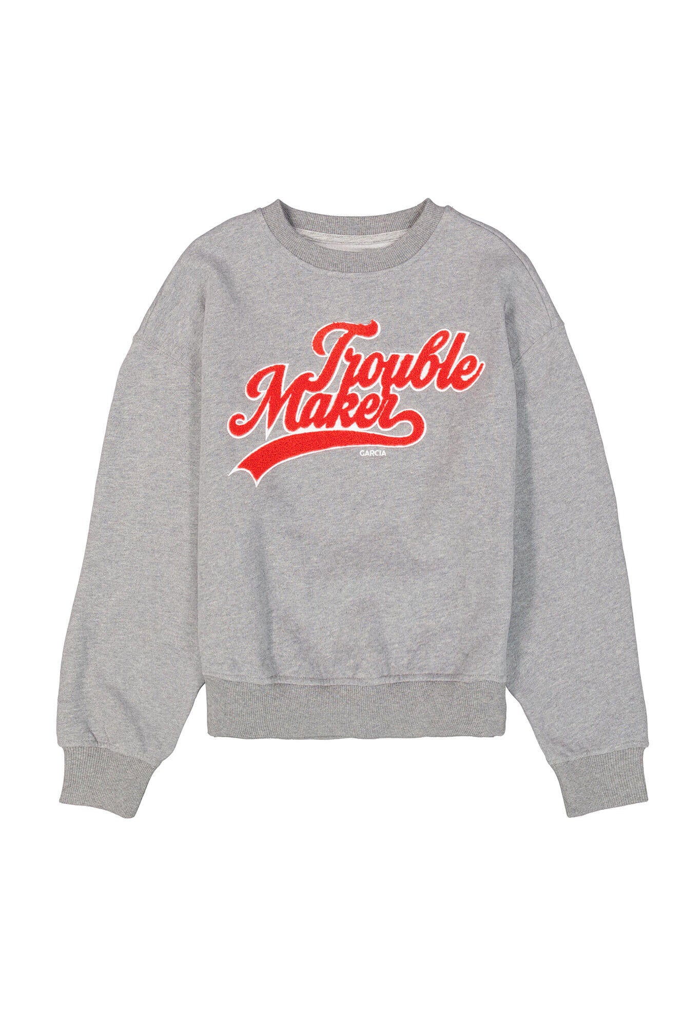 Sweatshirt aus Baumwollmix - 3051-dark grey mel - Grau