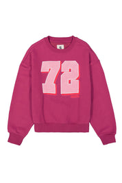Sweatshirt aus Baumwollmix - 6907-plum rose - Pink