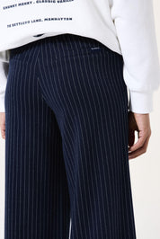 Stoffhose gestreift - 6033-liberty blue - Blau