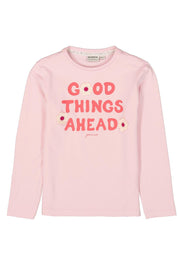 Langarmshirt aus Baumwolle - 4607-almond blosso - Rosa