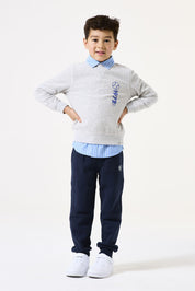 Jogginghose aus Baumwolle - 6971-space - Blau