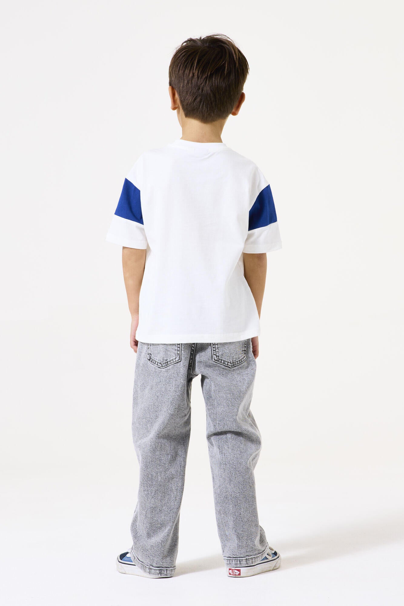 T-Shirt aus Baumwolle - 53-off white - Weiß