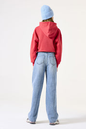 Sweatshirt aus Baumwolle - 3016-chili red - Rot