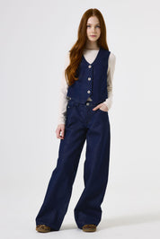 Jeans MARALL Wide Leg - 7777-rinsed - Blau