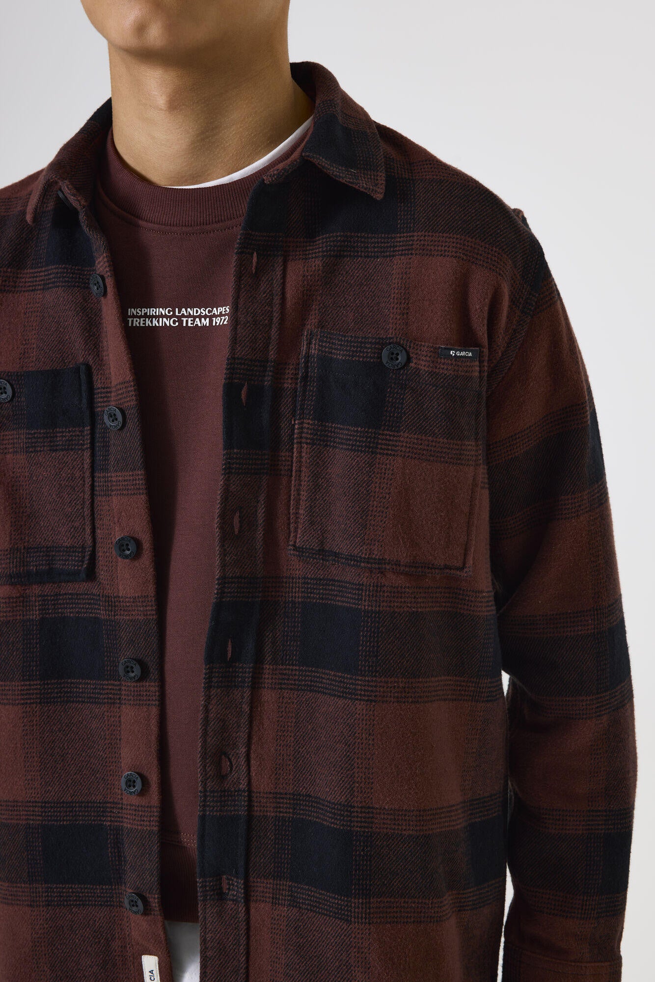 Overshirt aus Baumwolle - 4154-mahogany - Braun