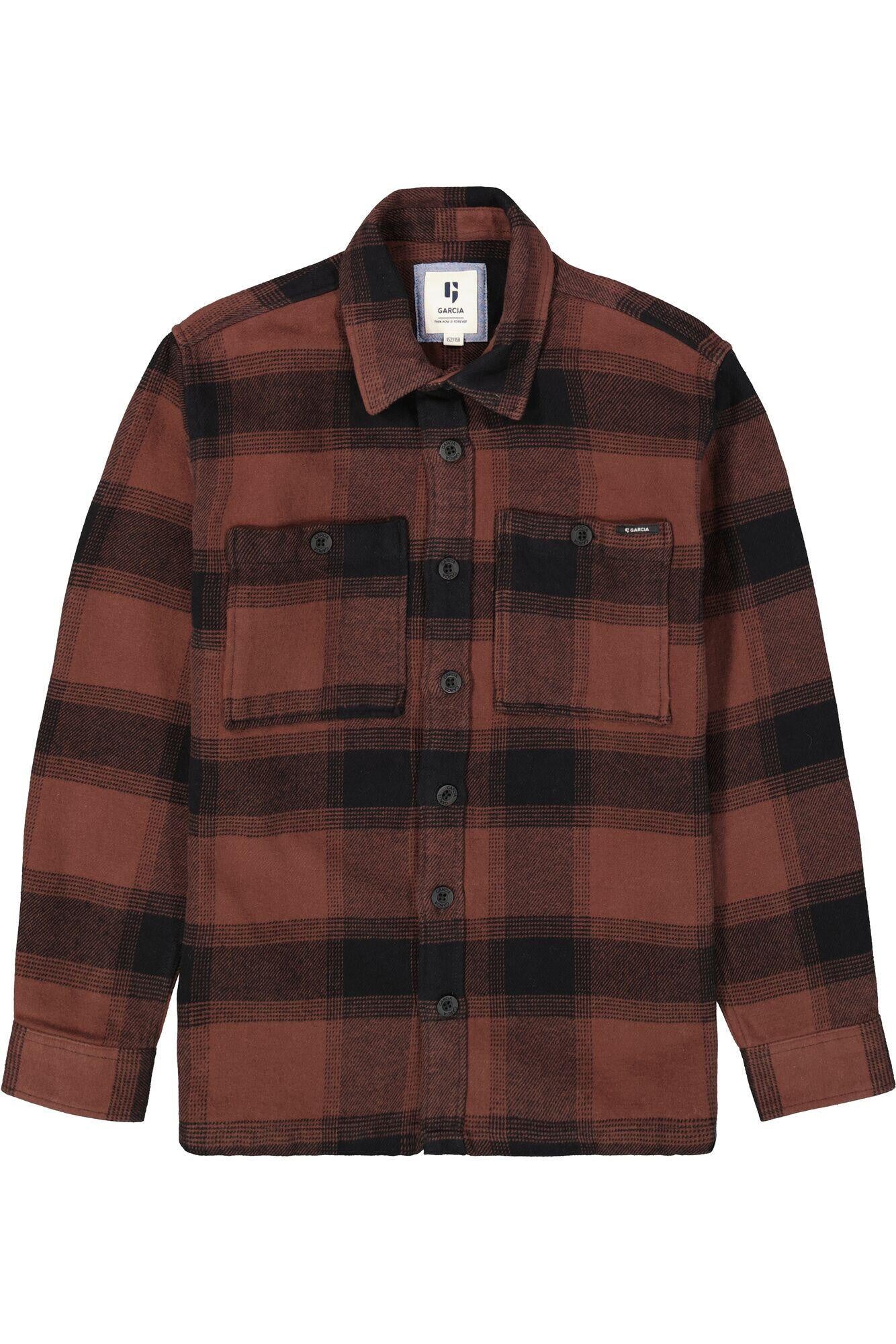 Overshirt aus Baumwolle - 4154-mahogany - Braun