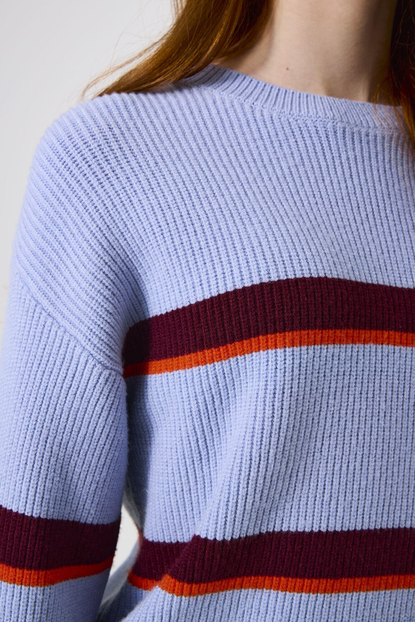 Strickpullover aus Viskosemix - 5562-frost blue - Blau