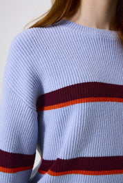 Strickpullover aus Viskosemix - 5562-frost blue - Blau