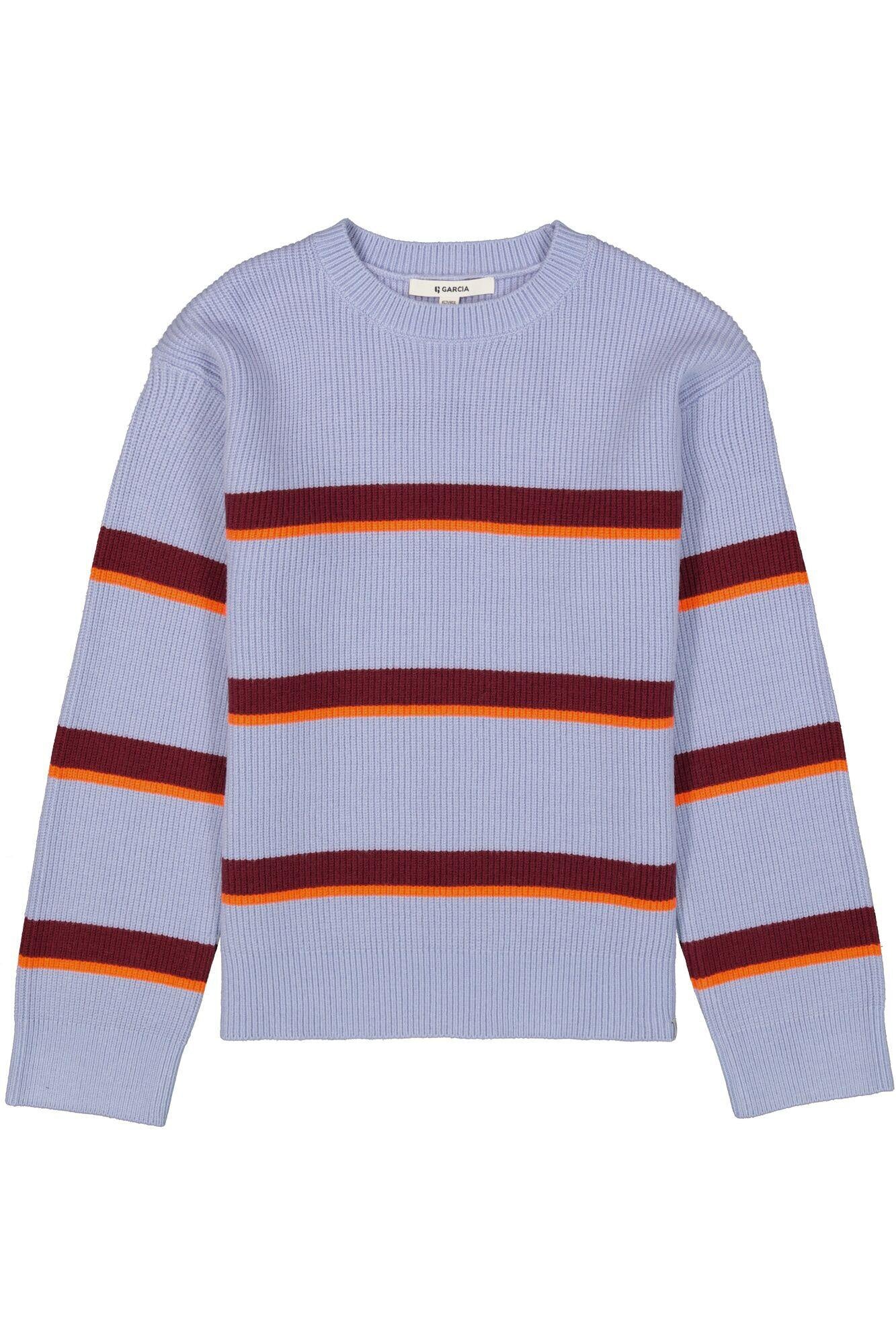 Strickpullover aus Viskosemix - 5562-frost blue - Blau