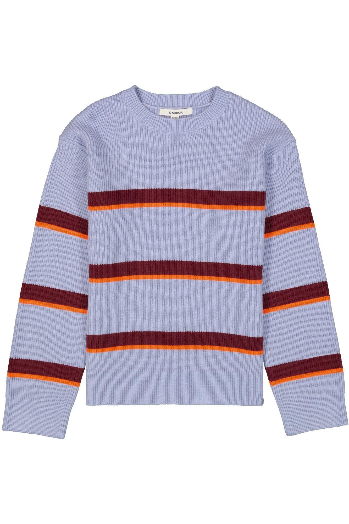 Strickpullover aus Viskosemix - 5562-frost blue - Blau