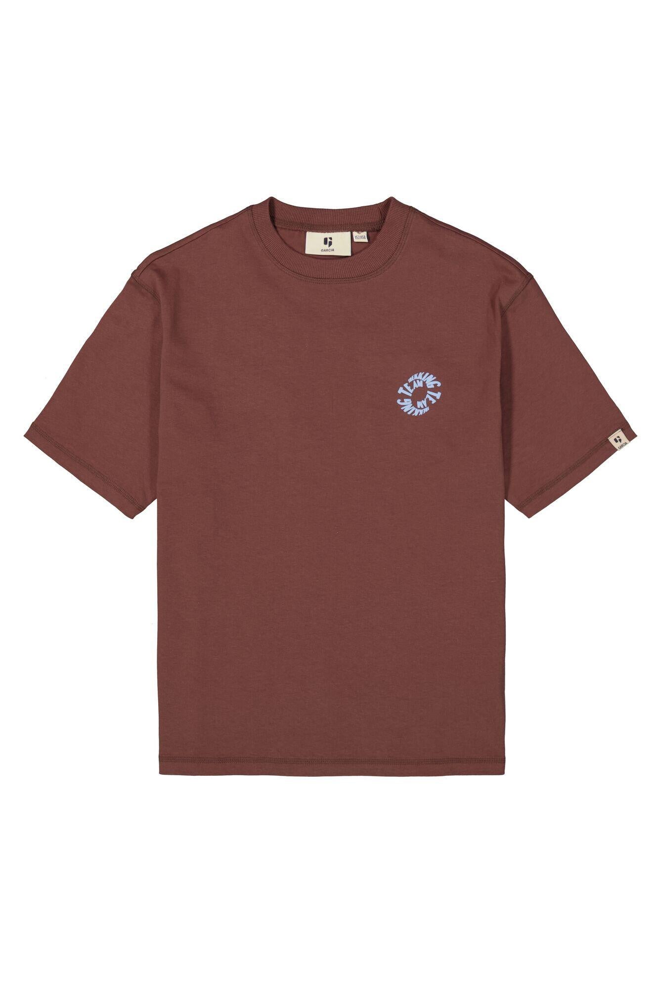 T-Shirt aus Baumwolle - 4154-mahogany - Braun