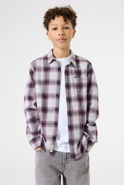 Hemd aus Baumwolle - 6134-raisin - Violett