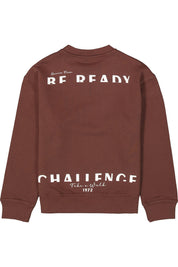 Sweatshirt aus Baumwolle - 4154-mahogany - Braun