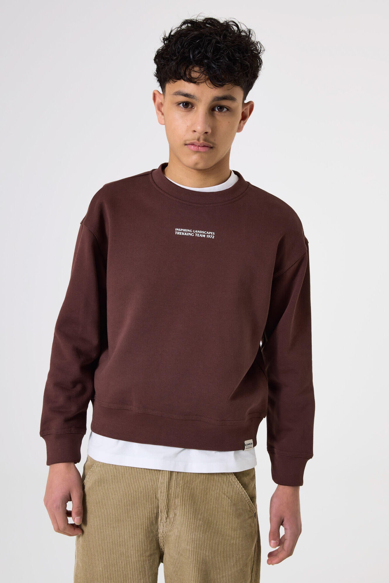 Sweatshirt aus Baumwolle - 4154-mahogany - Braun