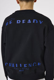 Sweatshirt aus Baumwolle - 60-black - Schwarz