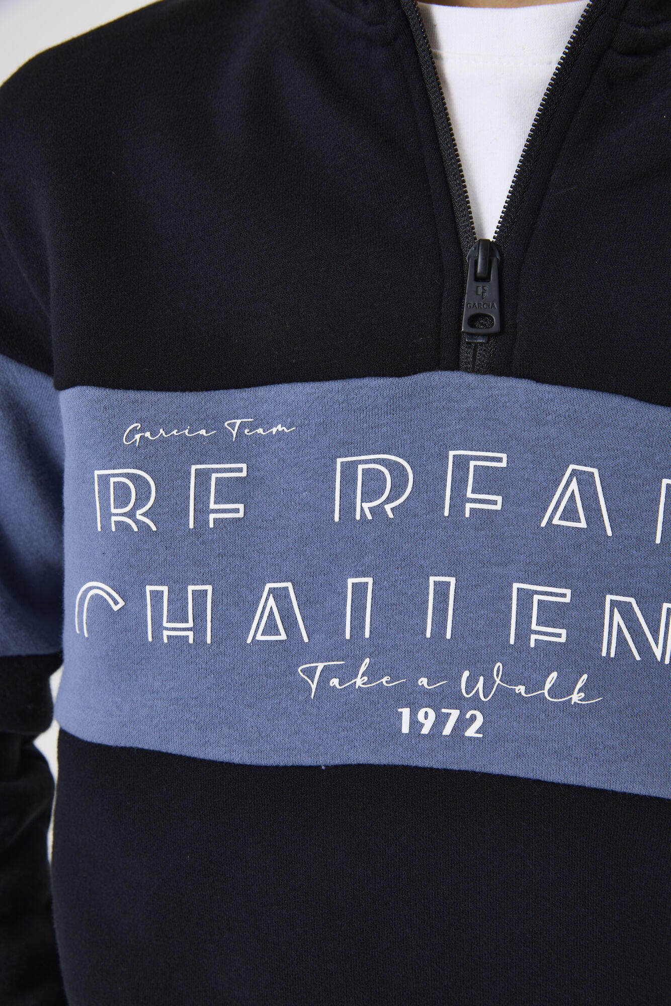 Sweatshirt aus Baumwollmix - 60-black - Schwarz