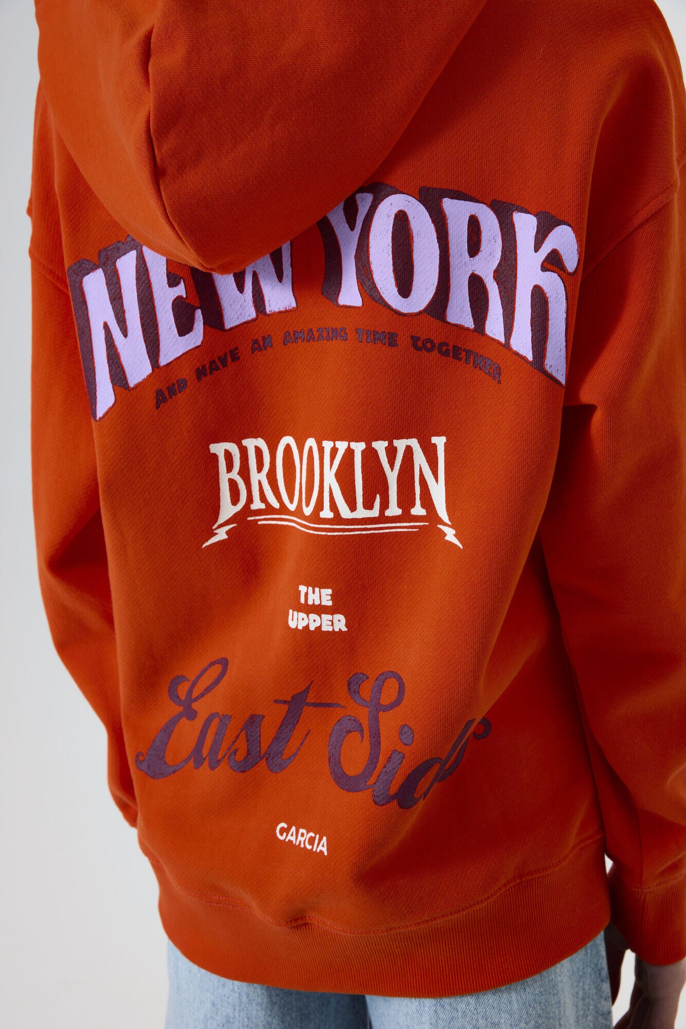 Sweathoodie aus Baumwolle - 6668-firefly red - Orange