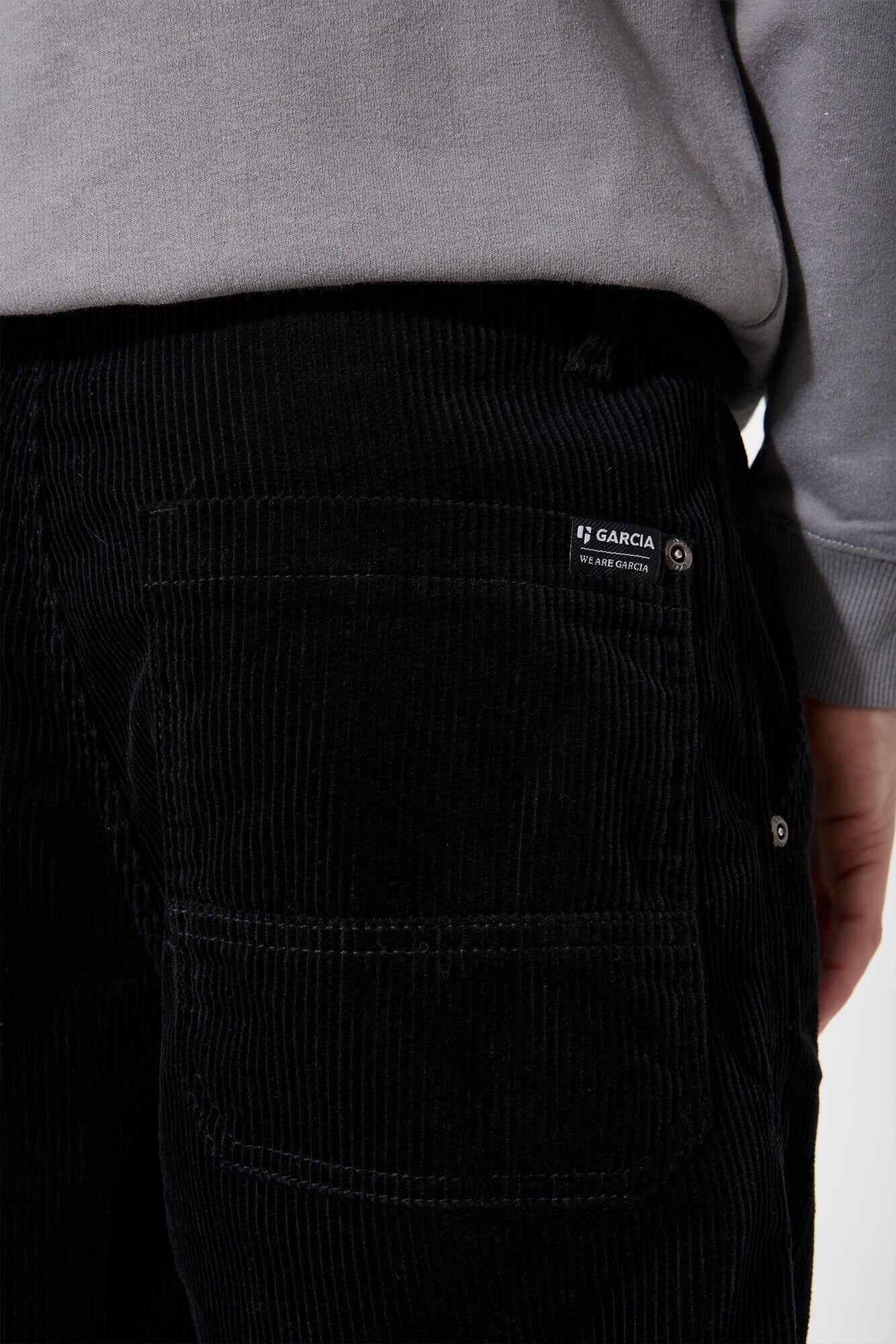 Cordhose aus Baumwolle - 60-black - Schwarz