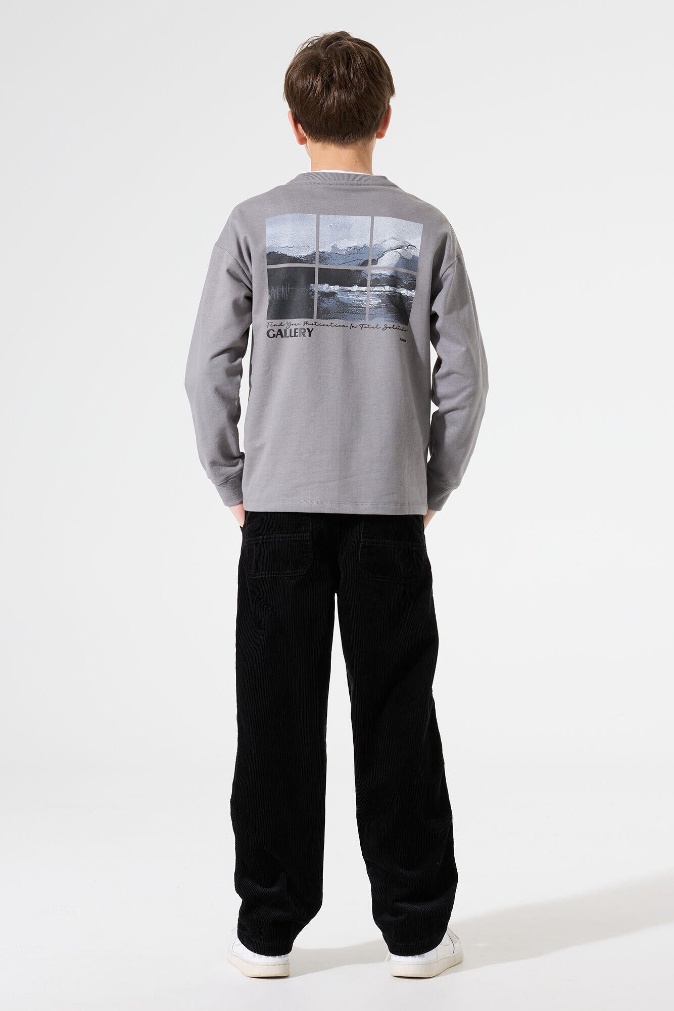 Cordhose aus Baumwolle - 60-black - Schwarz