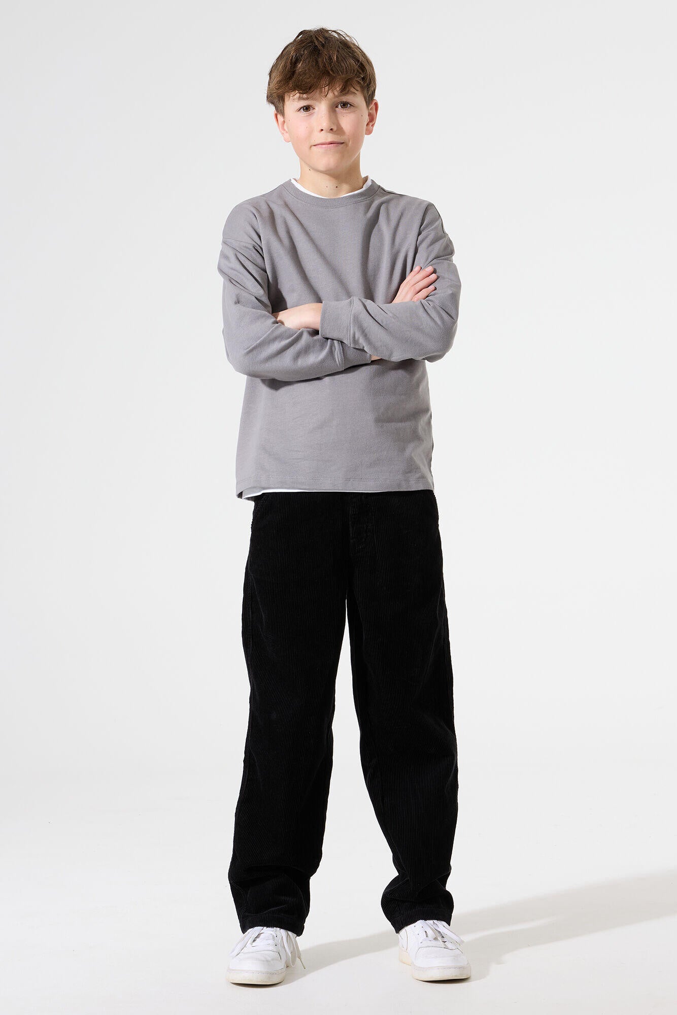 Cordhose aus Baumwolle - 60-black - Schwarz