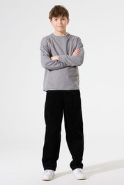 Cordhose aus Baumwolle - 60-black - Schwarz