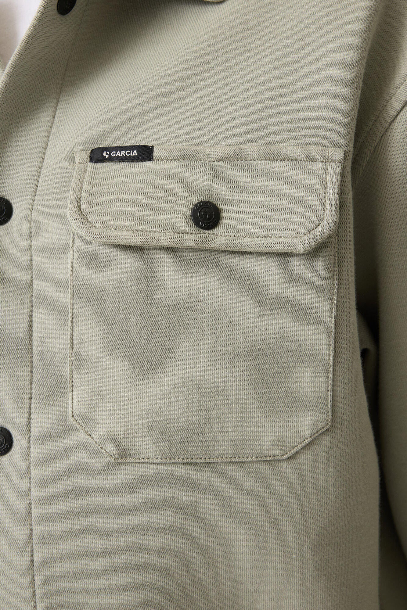 Overshirt aus Baumwollmix - 6726-desert sage - Grün