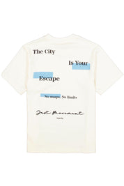 T-Shirt aus Baumwolle - 53-off white - Weiß