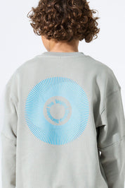 Sweatshirt aus Baumwolle - 6726-desert sage - Grün