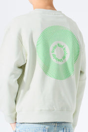 Sweatshirt aus Baumwolle - 6727-milky green - Grün