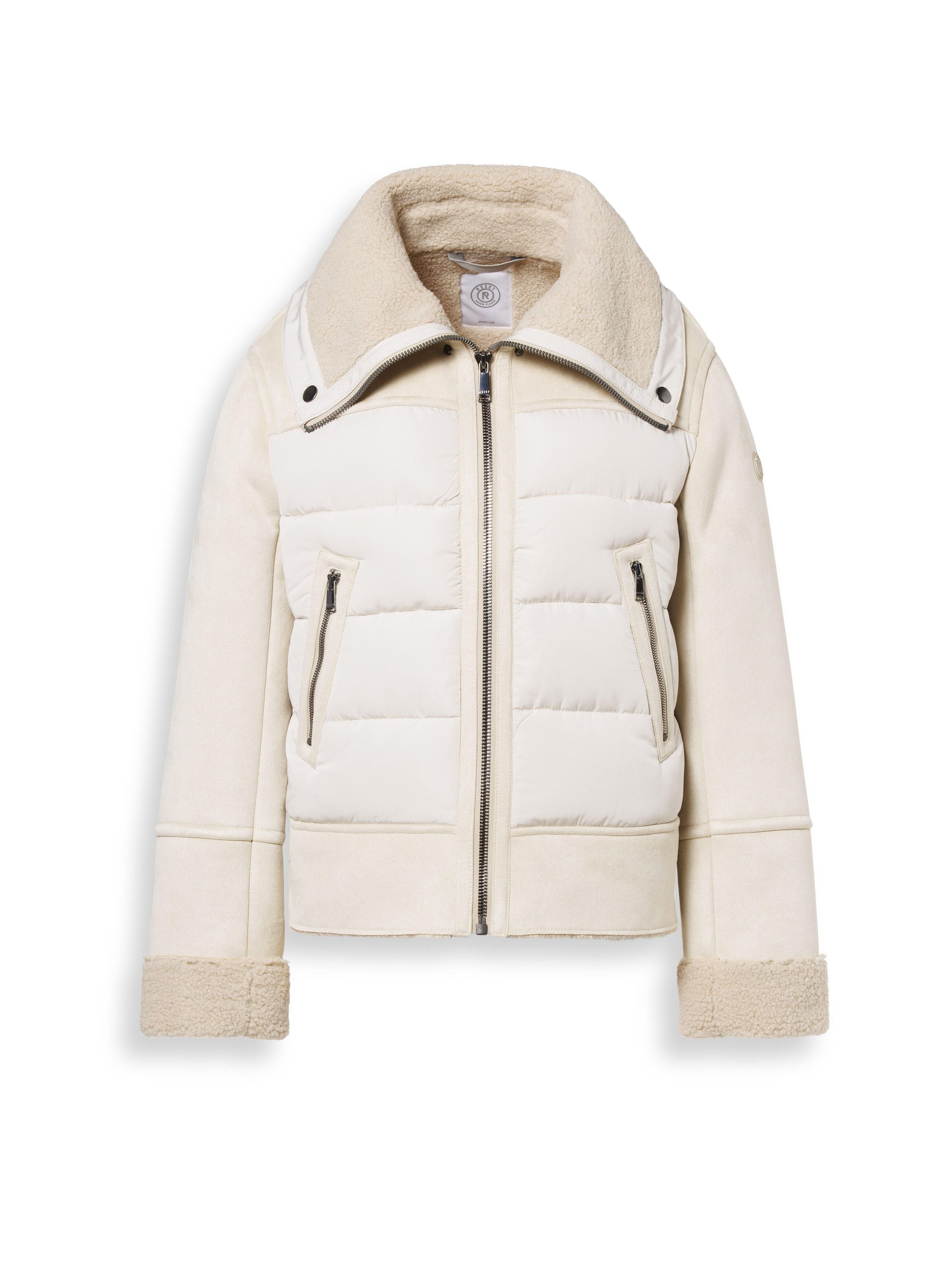 Übergangsjacke MIRJA aus Fun Fur - 7420-silver lining - Beige