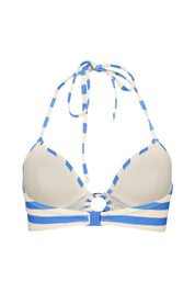 Triangel-Bikiniset padded - 355-Ortensia blue stripe - Blau