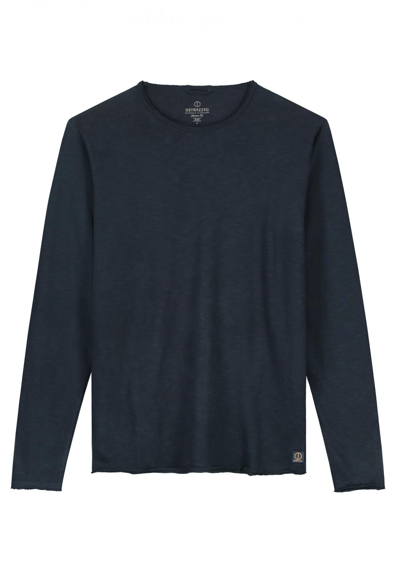 Langarmshirt aus Bio-Baumwolle - 649-Dk. Navy - Blau