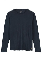 Langarmshirt aus Bio-Baumwolle - 649-Dk. Navy - Blau