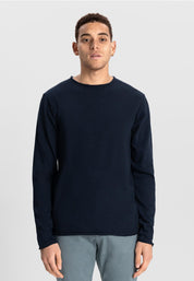 Langarmshirt aus Bio-Baumwolle - 649-Dk. Navy - Blau