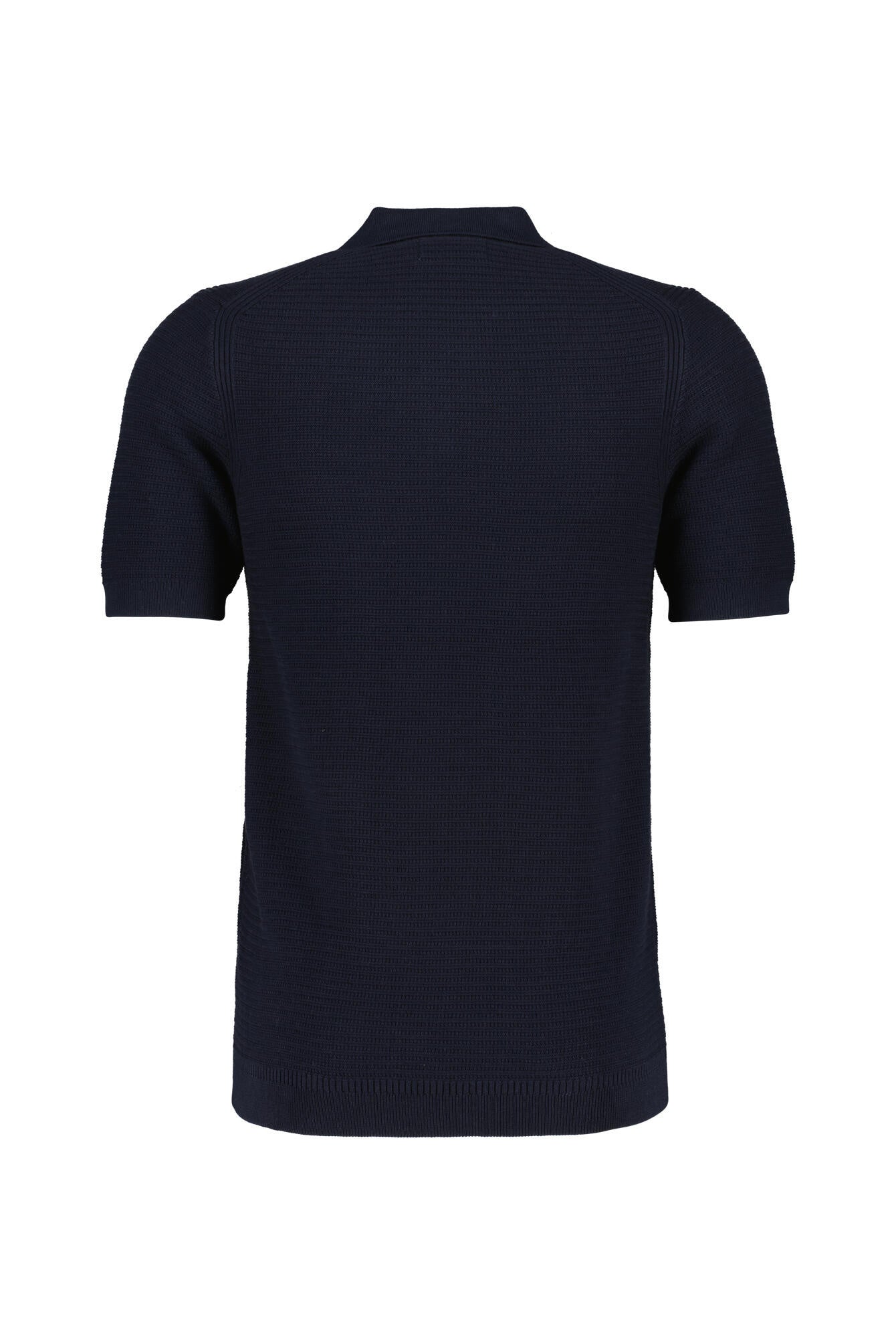 Strick-Poloshirt aus Baumwolle - 649-Dk. Navy - Blau