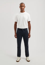 Chinohose MARLON Tapered Fit - 649-Dk. Navy - Blau