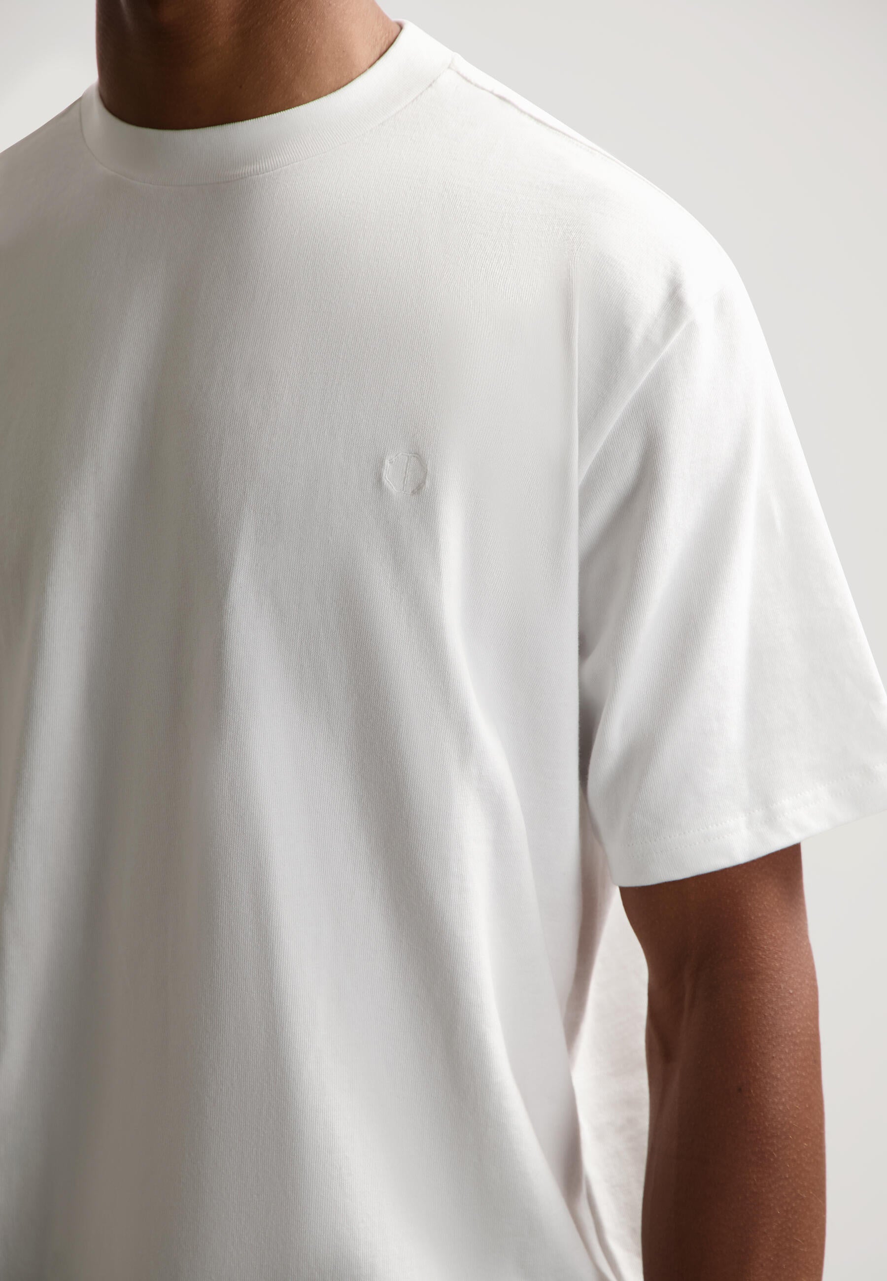 T-Shirt COLLIN aus Baumwolle - 100-White - Weiß