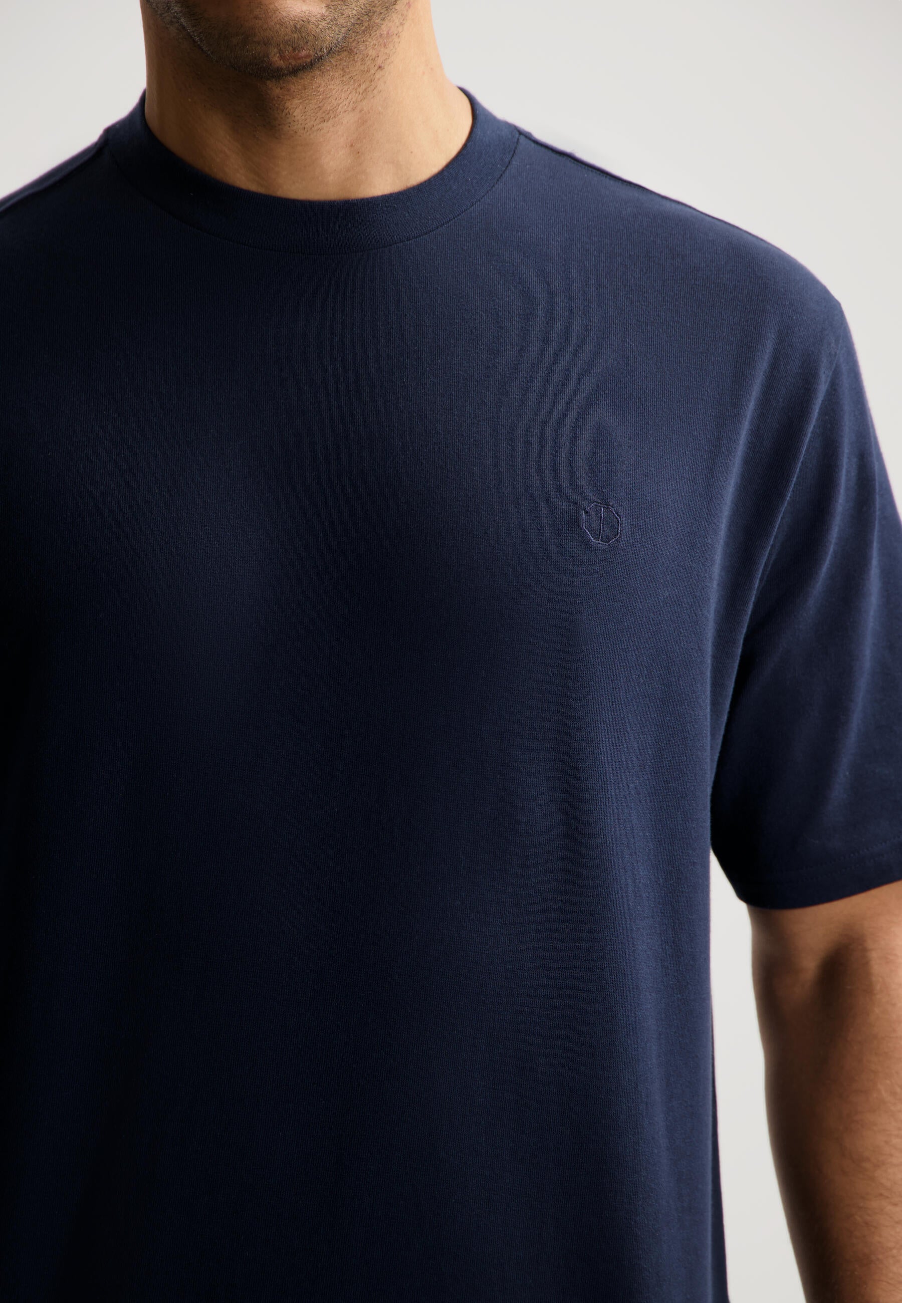 T-Shirt COLLIN aus Baumwolle - 649-Dk. Navy - Blau