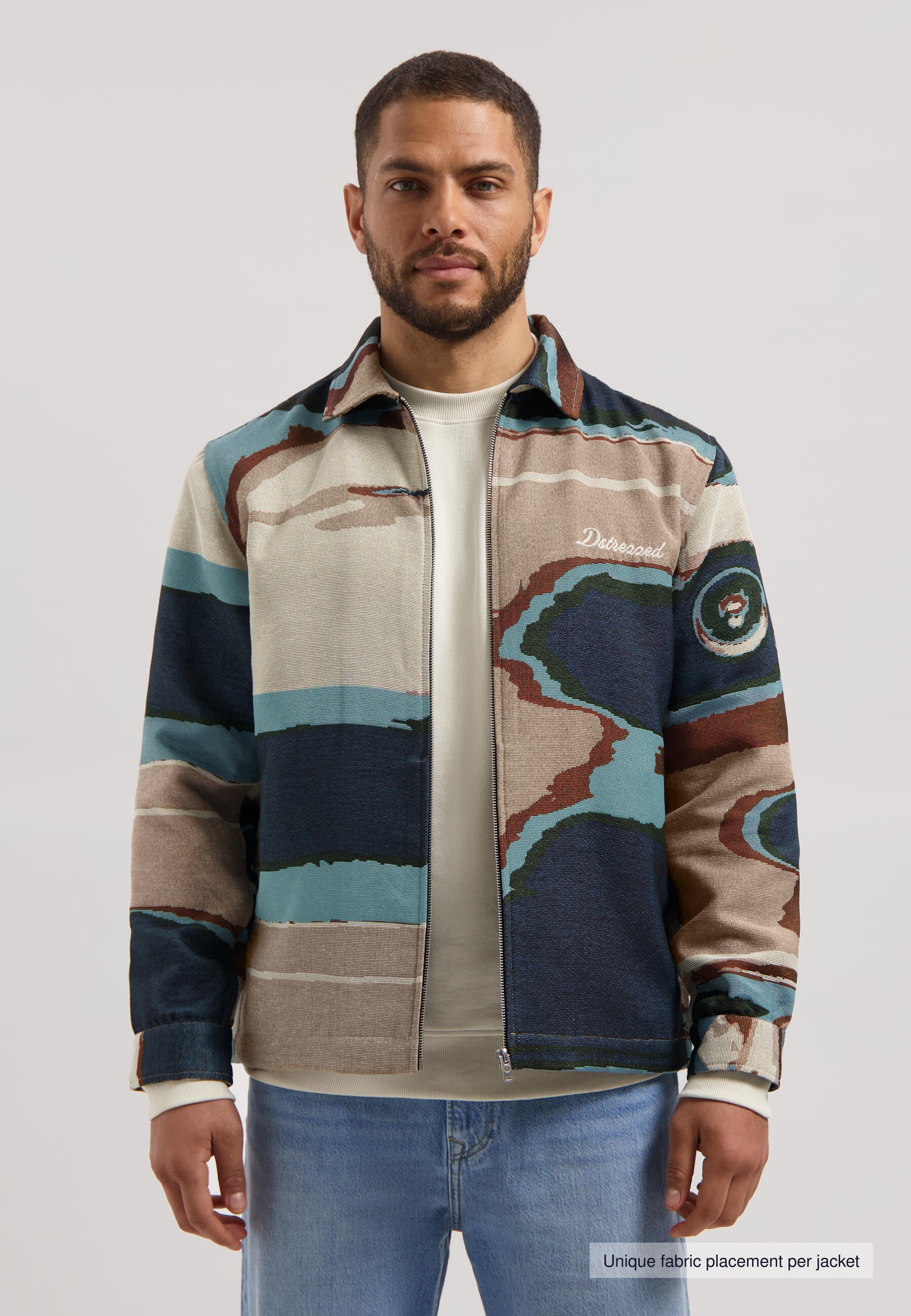 Overshirt aus Baumwollmix - 621-Blue Fusion - Blau