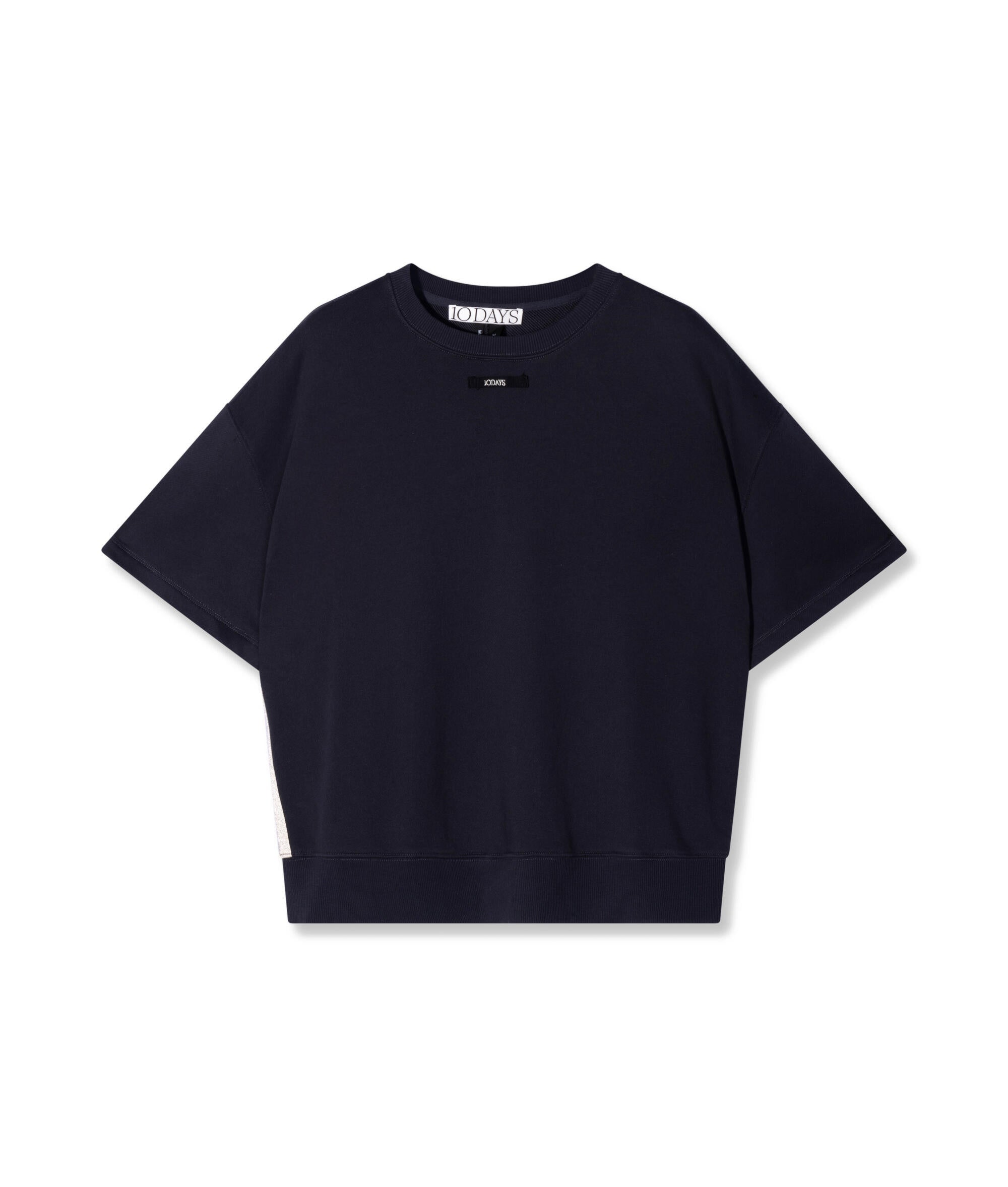 T-Shirt aus Baumwolle - 1311-dark navy - Blau