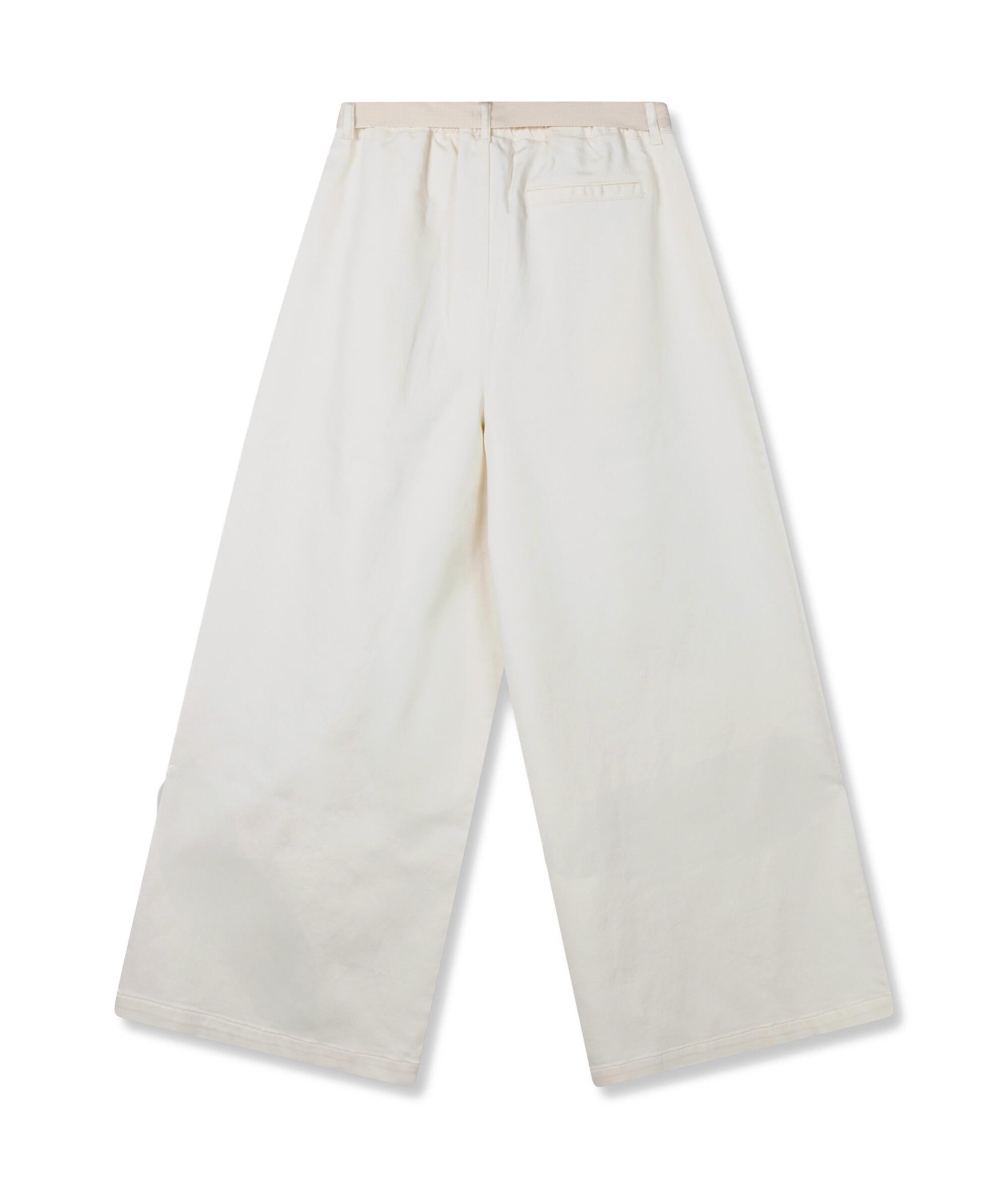 Hose Wide Leg mit Gürtel - 1324-pearl - Weiß