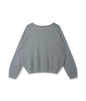 Strickpullover aus Alpakamix - 1329-light graphite - Grau