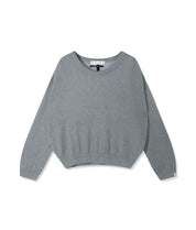 Strickpullover aus Alpakamix - 1329-light graphite - Grau