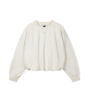 Sweatshirt Oversized Fit - 1324-pearl - Weiß